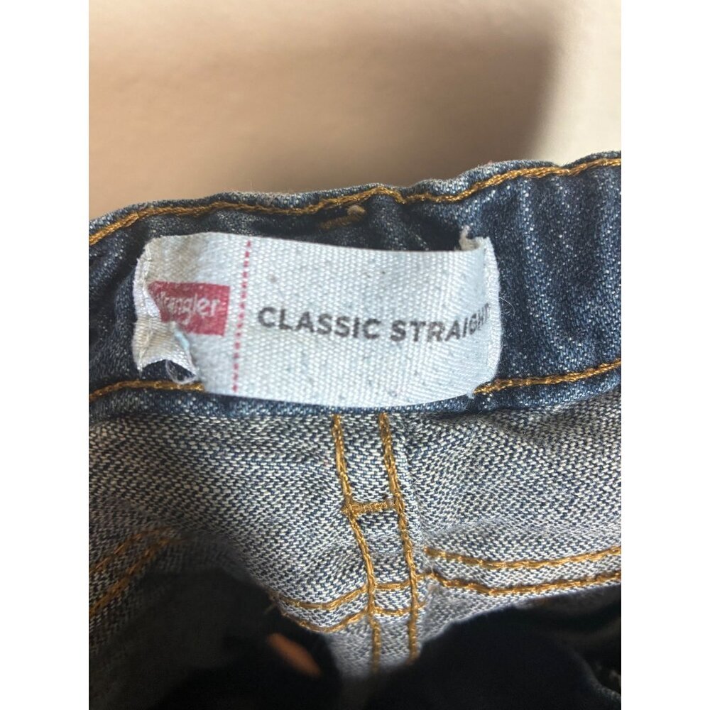 Wrangler Denim Blue Jeans Distressed Grunge Skater Y2K Boys Size 5 Regular - Picture 4 of 6